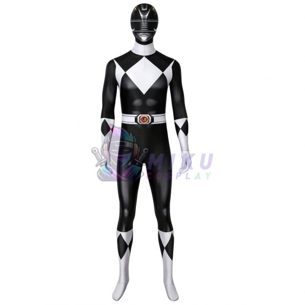 Black Power Ranger Costume Black Ranger Cosplay Spandex Jumpsuit