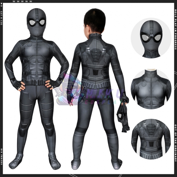 Kids Spider Man Night Monkey Suit Spider-Man Stealth Costume For Children
