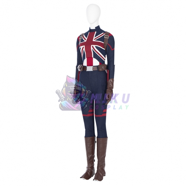 Captain Carter Costume What If Peggy Carter Cosplay Costume