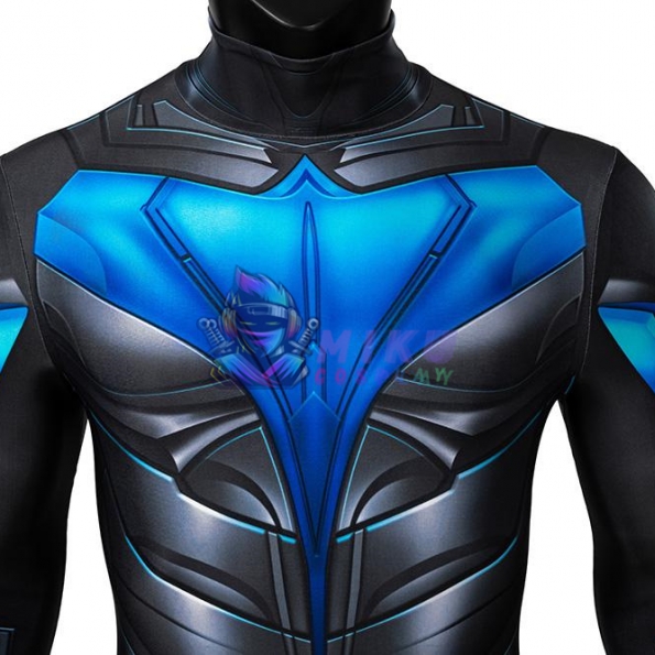 Titans Nightwing Costume Dick Grayson Suit 3D Printed Jumpsuit