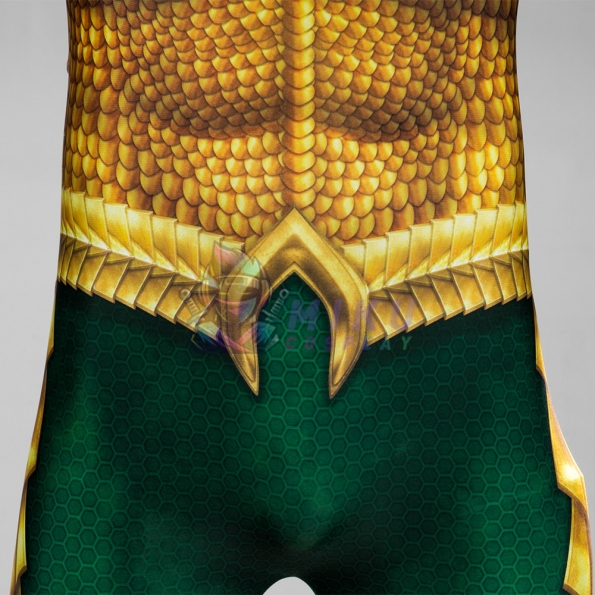 Aquaman Gold Cosplay Suit Jumpsuit