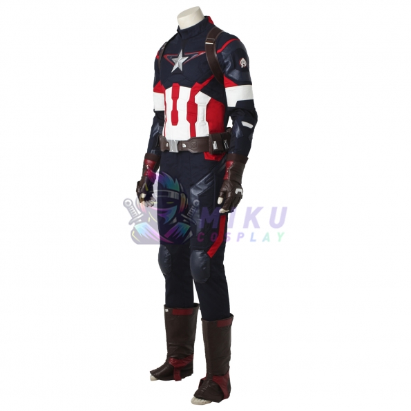 Captain America Adult Costume Age of Ultron Cosplay Suit Classic Edition