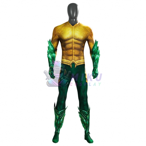 Aquaman Gold Cosplay Suit Jumpsuit