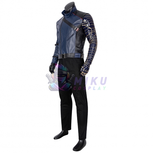 Winter Soldier Bucky Barnes Leather Cosplay Costumes