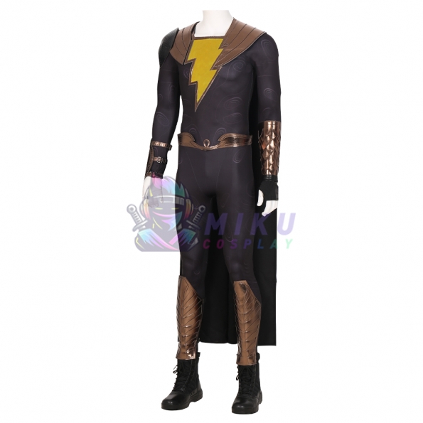 Black Adam Cosplay Boots Male Lace-Up Boots