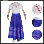 Disney Encanto Luisa Madrigal Cosplay Costume Kids Dress