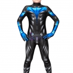 Kids Titans Nightwing Printed Cosplay Costumes