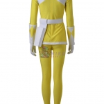 Power Rangers Costumes Yellow Trini Kwan Cosplay Suit