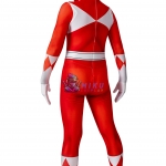 Kids Red Power Ranger Spandex Cosplay Costumes