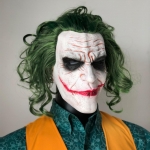 Dark Knight Batman Joker Mask Latex Face Mask White