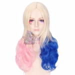 The Suicide Squad Harley Quinn Wig Red and Blue Loose Edition