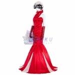 Cruella Cosplay Costumes Red Suits