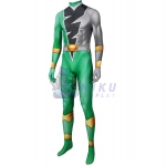 Ryusoulger Green Power Ranger Adult Costume Ryusoul Green Cosplay Jumpsuit