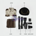 The Walking Dead Cosplay Costumes Rick Grimes Suit