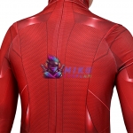 Kids Flash Suit Season 5 Barry Allen Cosplay Spandex Jumpsuit