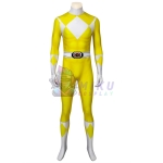 Yellow Power Ranger Costume Adult Yellow Ranger Spandex Jumpsuit