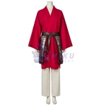 Hua Mulan Cosplay Costumes Female Chinese Style Red Suit