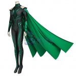 Female Thor Costumes Ragnarok Trailer Hela Costume Green Suit