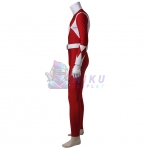 Adult Red Power Ranger Costume Mighty Morphin Red Ranger Suit Boots Version