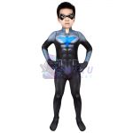 Kids Son of Batman Nightwing Costume 3D Printed Jumpsuit