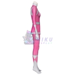 Women's Pink Power Ranger Costume Mighty Morphin Power Ranger Jumpsuit