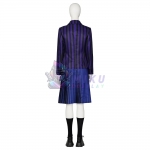 Wednesday Addams Purple Grils School Uniform
