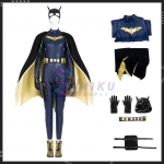 2022 Movie Batgirl Costume Barbara Gordon Blue Leather Suit