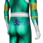 Green Power Ranger Costume Adult Green Ranger Spandex Jumpsuit