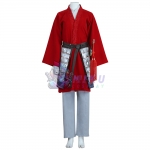 Mulan Female Chinese Style Red Cosplay Costumes