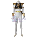 White Power Ranger Costume Adult Mighty Morphin Tommy Oliver White Ranger Suit