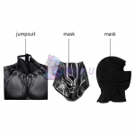 Black Panther Costume for Adult T'challa Cosplay 3D Printed Jumpsuit