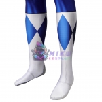 Blue Power Ranger Costume Adult Blue Ranger Spandex Jumpsuit