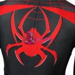 Miles Morales Ultimate Spiderman Black Suit Spiderman Costume Spandex Jumpsuit