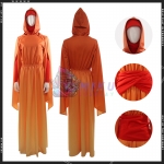 Women's Star Wars Costumes Queen Padme Amidala Cosplay Orange Dress