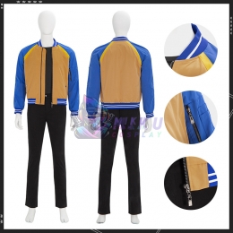 Shang-Chi Yellow and Blue Bomber Jacket Cosplay Costumes