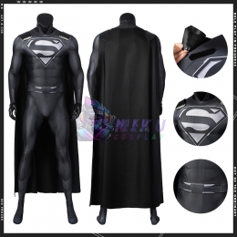 Justice League Superman Black Suit Spandex Jumpsuit