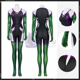 XXX-She-Hulk Cosplay Costume Comics Movie Female Jumpsuit
