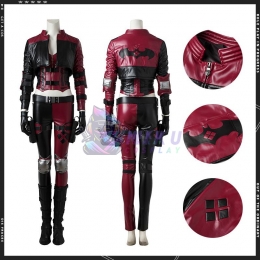 Harley Quinn Costume for Women Injustice League 2 Cosplay Suit