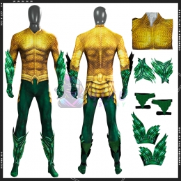 Aquaman Gold Cosplay Suit Jumpsuit