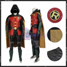 Justice League VS Teen Titans Robin Costume Cosplay Suit
