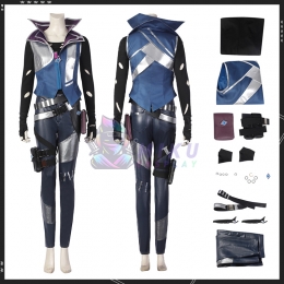 Valorant Fade Cosplay Costume Video Game Valorant Suit