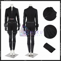 Captain America Civil War Black Widow Costume  Adults Scarlett Johansson Black Suit