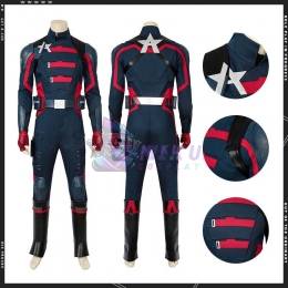 New Captain America Adult Costume U.S. Agent Cosplay Suit