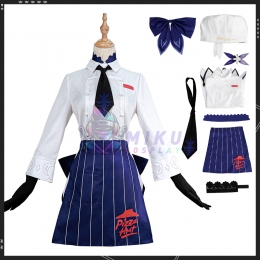 XXX-Genshin Impact Pizzahut Eula Cosplay Costume