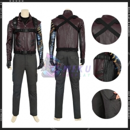 Falcon and Winter Soldier Bucky Barnes Cosplay Costumes