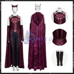 2021 New Scarlet Witch Costume Wanda Vision Costume Darker Version