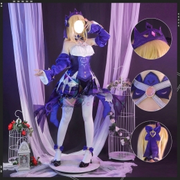 XXX-Genshin Impact Fischl Cosplay Costume New Skin Ein Immernachtstraum