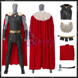 Thor Adult Costume Love and Thunder New Black Suit High End