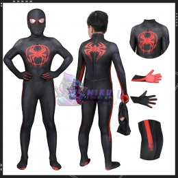 Kids Spiderman Miles Morales Suit Across the Spider Verse Costume