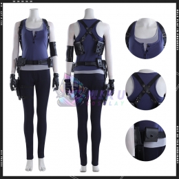 Resident Evil Costumes 3 Remake Jill Valentine Cosplay Suit